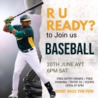 base ball poster template