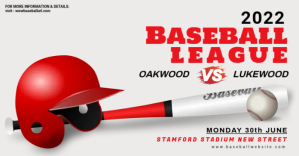 Baseball, event, sports Facebook Shared Image template