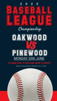 Baseball,event,sports Instagram Story template