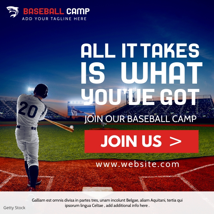 baseball advertising template design | PosterMyWall