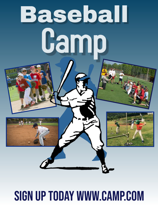BASEBALL CAMP Template PosterMyWall