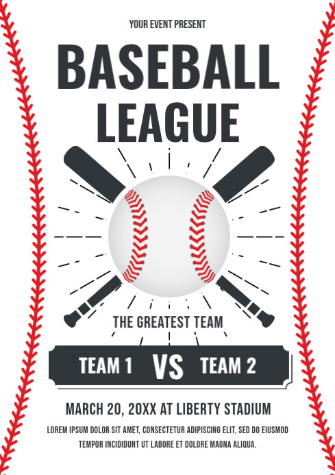 Baseball Camp Flyer Template PosterMyWall