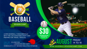 Baseball Camp Registration Display Banner Digitalanzeige (16:9) template