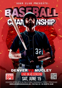 baseball game flyer Template | PosterMyWall