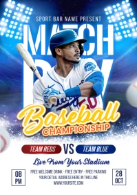 Baseball Championship Flyer Template A5