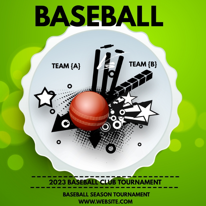 Baseball club Tournament Template | PosterMyWall