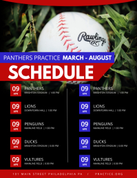 Baseball Flyer (Letter pang-US) template