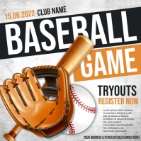 baseball Message Instagram template