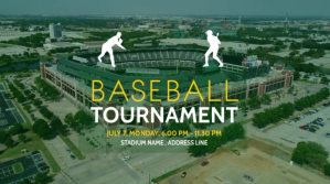 Baseball Post di Twitter template