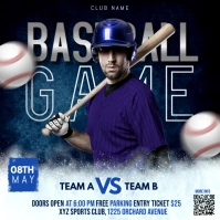 baseball Instagram-bericht template
