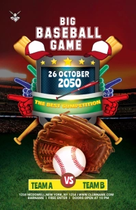 BASEBALL Tabloide template