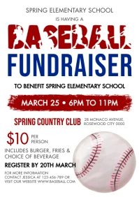 Baseball A4 template