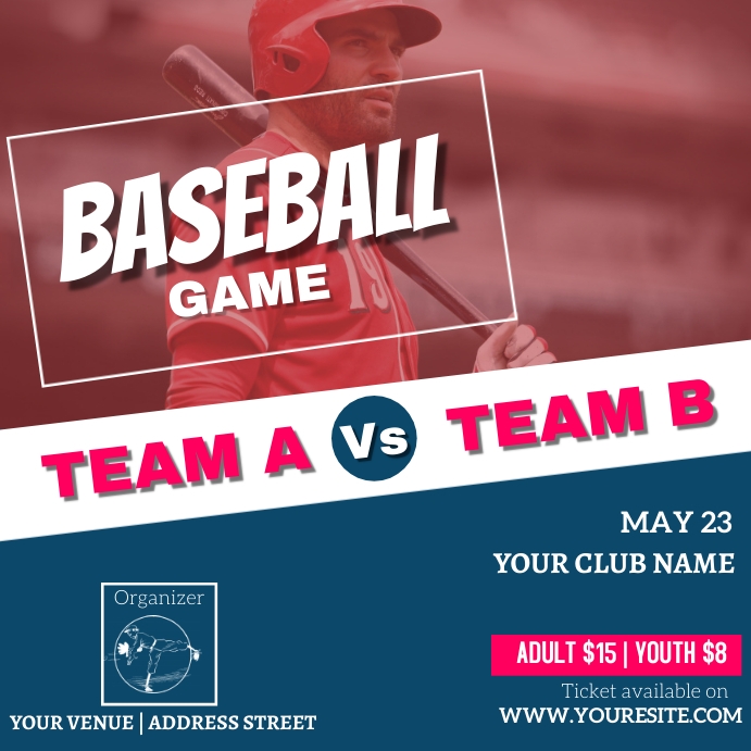 BASEBALL Template | PosterMyWall
