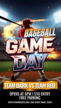 baseball Historia de Instagram template