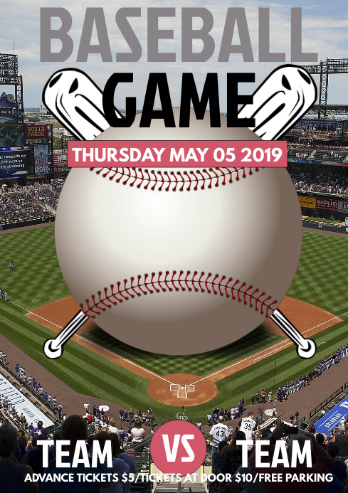 Baseball Template PosterMyWall