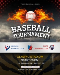 baseball Instagram Portrait template