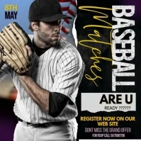 baseball Instagram Post template