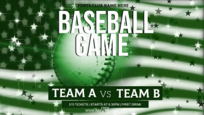 BASEBALL EVENT VIDEO DIGITAL Template