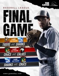 Baseball Final Game Flyer (US Letter) template