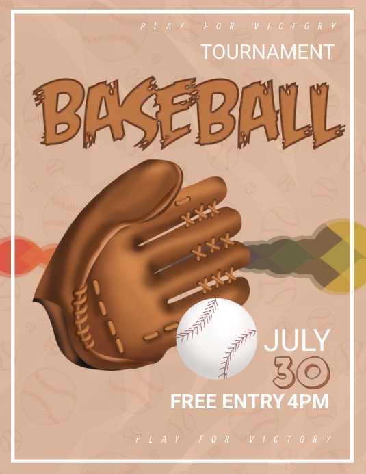 baseball flyer Template | PosterMyWall