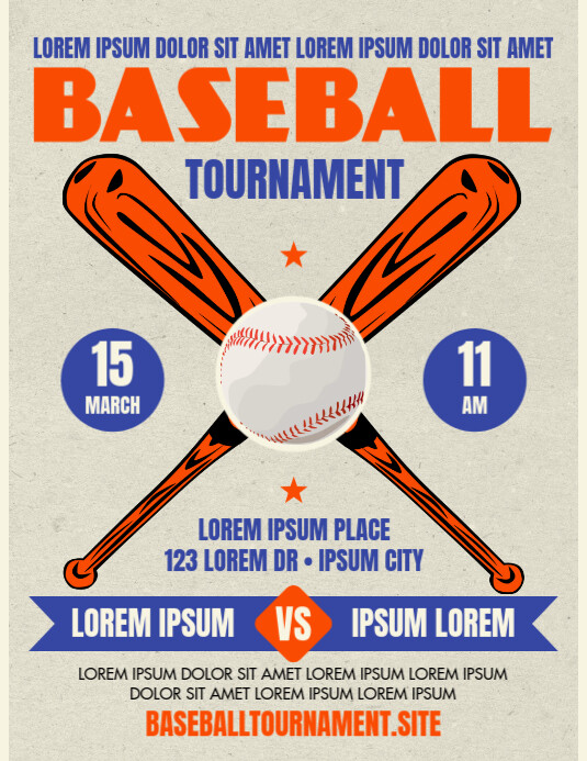 BASEBALL FLYER Template | PosterMyWall