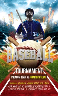Baseball Flyer US Legal template