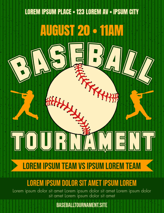 Baseball Tournament Flyers Template | PosterMyWall