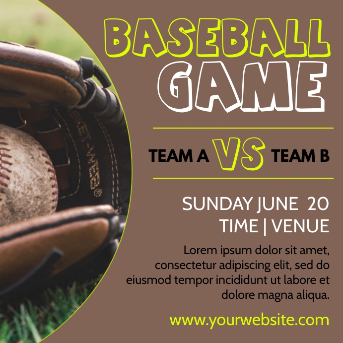 Baseball Flyer Template | PosterMyWall