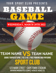 baseball flyer template | PosterMyWall