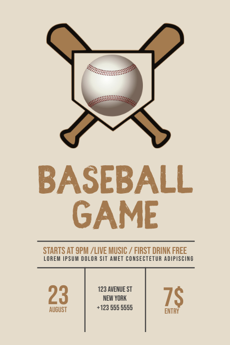 Baseball Flyer Template | PosterMyWall