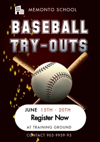 Baseball Flyers 2022 A3 template