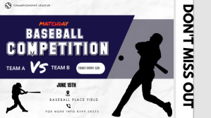 Baseball flyers Digital Display (16:9) template