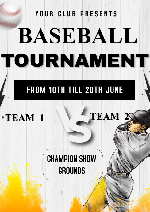 Baseball Flyers Template | PosterMyWall