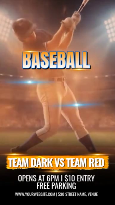 baseball game Template | PosterMyWall