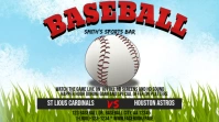 Baseball Game Twitter Post template