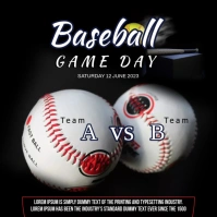 Baseball Game สี่เหลี่ยมจัตุรัส (1:1) template