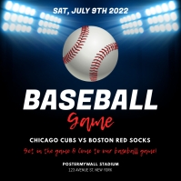 Baseball game post template | PosterMyWall