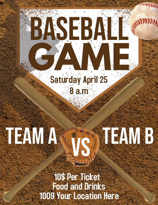 Copy of Baseball Game PosterMyWall