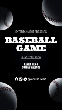 Baseball Game Digital Display template