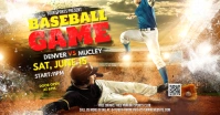 baseball game flyer Facebook Ad template