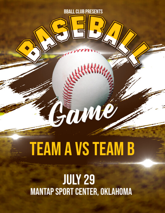 Baseball Game Flyer Template
