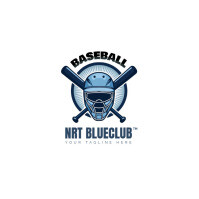 Baseball game logo template