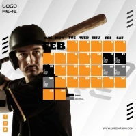 Baseball Game Schedule Instagram template