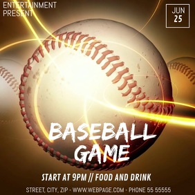 Baseball video ad template | PosterMyWall