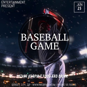 Baseball video ad template | PosterMyWall