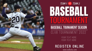baseball match, event, sports Digitalt display (16:9) template