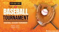 baseball match, event, sports Digital Display (16:9) template