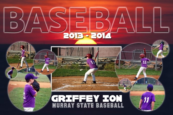 Baseball Photo Collage Template PosterMyWall