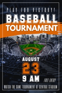 BASEBALL POSTER Template | PosterMyWall