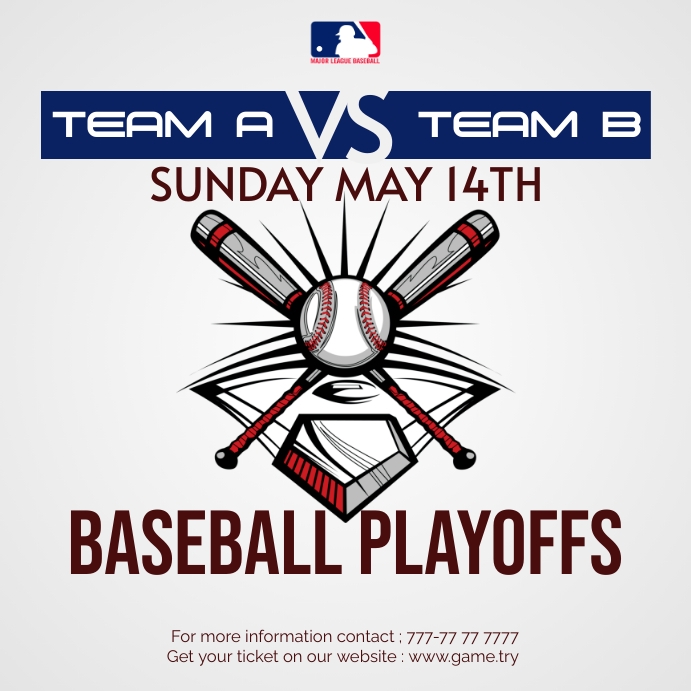 BASEBALL POSTER Template PosterMyWall